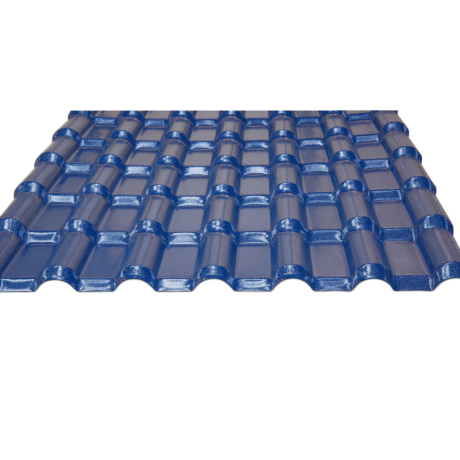 Azulejo de techo de plástico, hoja de techo de Pvc de resina sintética