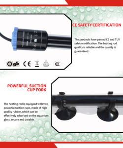 Máy sưởi bể cá YINSHEGN HQ-916 50W/100W/200W/300W/500W, phù hợp cho nhà sản xuất bể cá bán trực tiếp - Product Image 4
