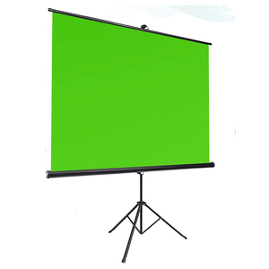 Écran vert Portable 100 pouces avec trépied, arrière-plan Chromakey pour diffusion en direct de jeux vidéo - Product Image 1