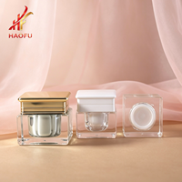 Pot carré en acrylique 3g/5g/20g pour gel UV, crème visage, baume, cosmétiques et soins de la peau, avec couvercle – Vente chaude, personnalisable ODM/OEM