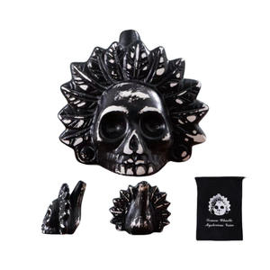 Silbato <span class=keywords><strong>Azteca</strong></span> de la Muerte, Decoraciones para Fiestas, Regalos de Halloween, Manualidades, Novedades para Fiestas, Muy Vendido - Product Image 2