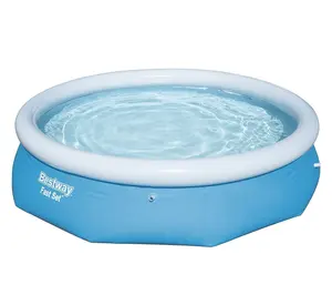 Bestway 57266 large blue Above Ground Inflatable Ring Style swimming pools Kit