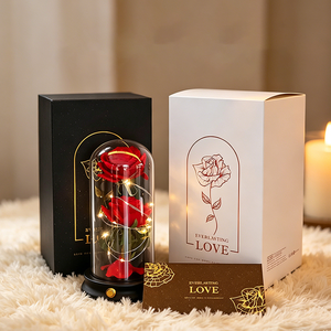 Caja de Regalo de Lujo Personalizada con Rosas Rojas para San Valentín, <span class=keywords><strong>Navidad</strong></span> <span class=keywords><strong>y</strong></span> Graduación 2026 - Empaque de Flores Eternas (Venta al Por Mayor) - Product Image 2