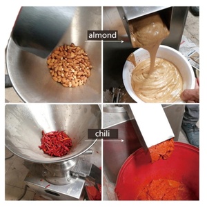 Small Commercial Electric Tahini Almond Cashew Colloid Mill Peanut Butter Sesame <b>Paste</b> Making Machine for Flour Mill Use - Product Image 3