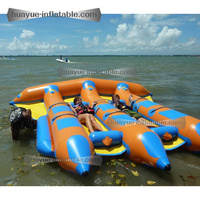 Bateau banane gonflable à 4 places, prix d'usine, pour le jeu de pêche à la mouche, étanche à l'air