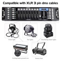 Contrôleur DMX Manuel PKnight DMX512 192CH 16CH 12V en Plastique pour Éclairage LED avec Garantie 1 An pour Scènes et Événements de Mariage
