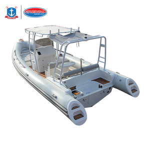 <span class=keywords><strong>Bateau</strong></span> à côtes en fibre de verre <span class=keywords><strong>semi</strong></span>-<span class=keywords><strong>rigide</strong></span> à coque en V profond de 7.6m et 25 pieds <span class=keywords><strong>Bateau</strong></span> gonflable chinois avec moteur hors-bord pour la pêche - Product Image 6