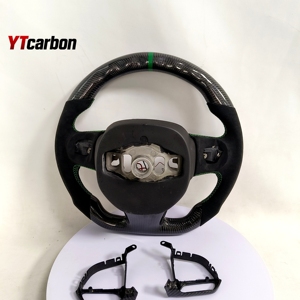 Volante YTcarbon para 300c Personalizado de Fibra de Carbono Real con Calefacción y LED - Product Image 2