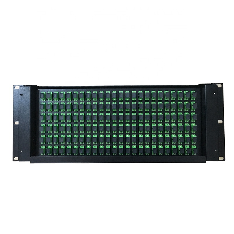 ODF 4U 144 ports 144 Cores rack mount fiber optic patch panel terminal box with SC simplex APC UPC Adapter