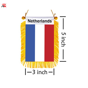 Drapeau suspendu des Pays-Bas à vendre, décoration de rétroviseur de <span class=keywords><strong>voiture</strong></span>, drapeau suspendu national des Pays-Bas, drapeau de <span class=keywords><strong>voiture</strong></span> suspendu - Product Image 3