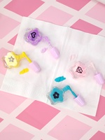 Kit de manucure amusant 4 couleurs Ensemble de vernis à ongles pour enfants en forme d'étoile mignonne avec séparateur de paillettes pelable Échantillon gratuit