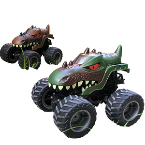 Camion dinosaure télécommandé JJRC 2.4G pour enfants, voiture télécommandée Jurassic avec chargeur et câble USB, jouets de simulation de dinosaures - Product Image 1