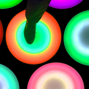 Dalles de sol rondes lumineuses interactives, sensibles au toucher, <span class=keywords><strong>LED</strong></span>, pour la décoration de discothèque - Product Image 4