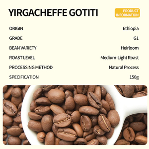 จำหน่ายเมล็ดกาแฟคุณภาพสูงจากโรงงานโดยตรง รับผลิตแบบ OEM เมล็ดกาแฟ Georizi Gotiti 150 กรัม ผลิตจากเอธิโอเปีย - Product Image 3