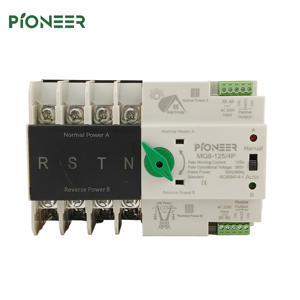 4P 3 fase <span class=keywords><strong>4</strong></span> filo Din Rail at per PV e Inverter doppia potenza automatica selettore di trasferimento ininterrotto 125A - Product Image 2
