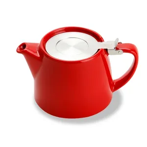 Ceramic teapot stainless steel filter household British afternoon tea American coffee pot