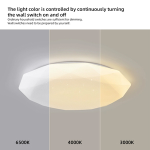 Phòng ngủ phòng khách hiện đại tối giản bề mặt núi dẫn đèn trần với sắt cơ sở và Acrylic Bìa - Product Image 3