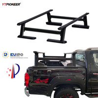 YTPIONEER galerie de toit étanche en aluminium à hauteur réglable avec porte-échelle de voiture de tente sur le toit
