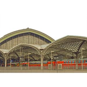 आधुनिक रेलवे स्टेशन टर्मिनलों के लिए कस्टम लार्ज-अवधि स्टील संरचना फ्रेमवर्क - Product Image 5