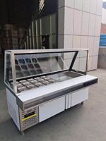 Table de préparation de salade d'équipement de réfrigération réfrigéré de double-zone d'acier inoxydable de RTK 36 pouces avec des tiroirs
