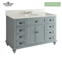 Goldtop Cabinet Personnalisé Conception Simple Shaker Salle De Bains Vanité Avec Stand Armoires Salle De Bains Cabinet Vanité Avec Quartz Top