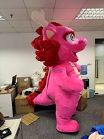 Costume de mascotte de dragon chinois gonflable de costume de danse mignonne pour le nouvel an