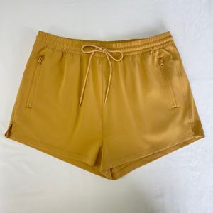 महिलाओं के प्रीमियम त्वरित-शुष्क तैरने के लिए कस्टम ओम ठोस समुद्र तट शॉर्ट्स लोचदार कमर दराज - Product Image 2