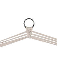 Fauteuil suspendu en coton blanc, hauteur 130 cm, largeur 90 cm, profondeur 50 cm