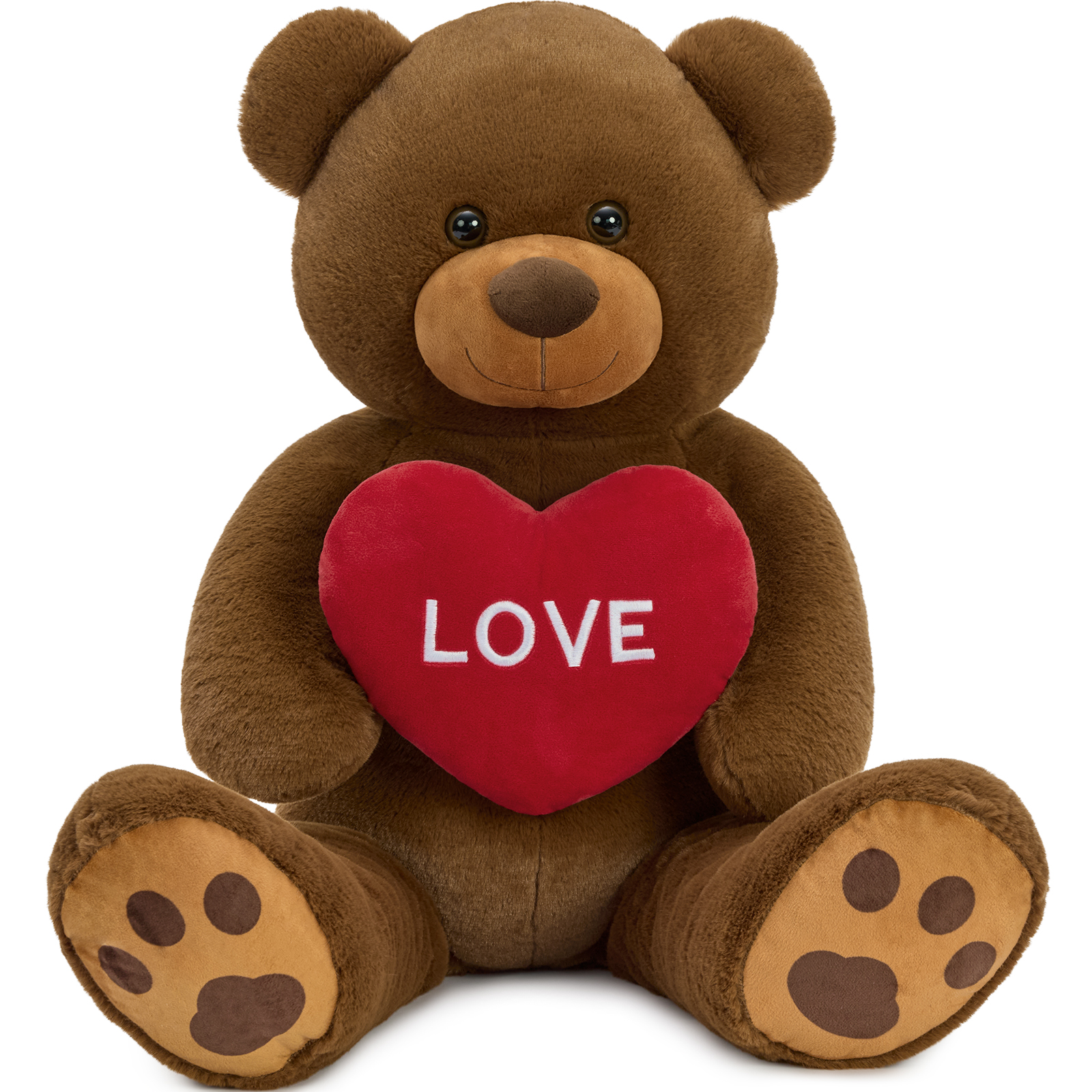 Dark Brown Love Heart Teddy Bear