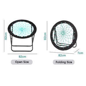 लचीला और स्टील फ्रेम गेमिंग डेरा डाले हुए तह कुर्सी Bunjo बंजी कुर्सी - Product Image 5