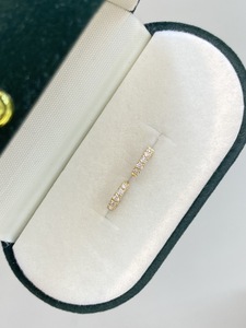 Lerca Boucles d'oreilles créoles miniatures en <span class=keywords><strong>cartilage</strong></span> avec diamant naturel 0,15 ct, en <span class=keywords><strong>or</strong></span> 18 carats, petites boucles d'oreilles Huggie empilables, bijoux fins pour le quotidien - Product Image 6