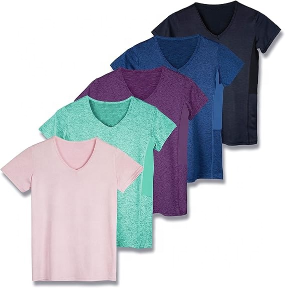 High Quality Short Sleeve Round Neck Yoga Top Dry Ironing Sports Can Be Customized Polo Summer T-shirt