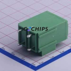 KF135T-10.16-2P Screw Terminal Block Through hole Component (THT),P=10.16mm Connector 1x2P 10.16mm Green Through Hole - Product Image 2
