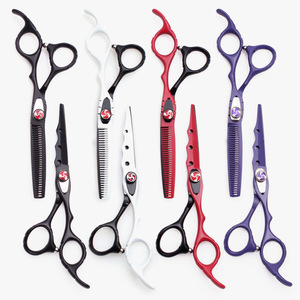 กรรไกรตัดผม 5.5 นิ้ว 6 นิ้ว กรรไกรตัดผมเหล็ก กรรไกรซอยผม สีดำ - Product Image 4