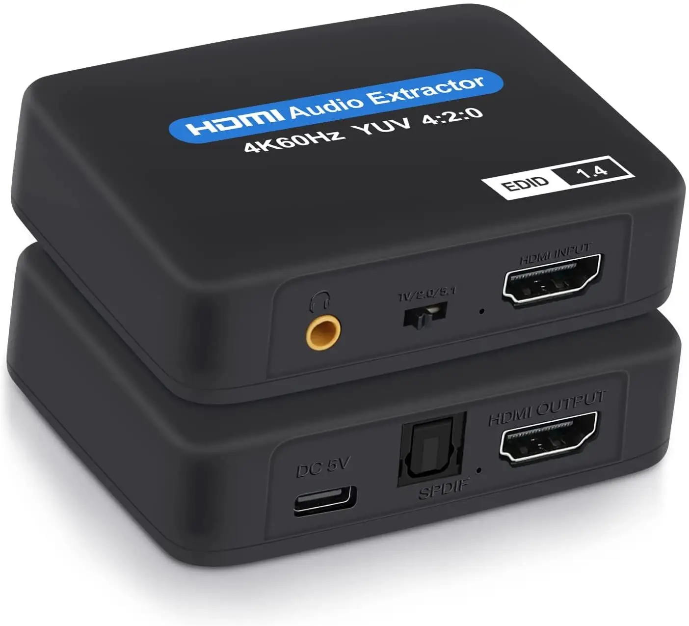 4K HDMI HDMI 오디오 추출기 컨버터 어댑터 5.1 광학 Toslink SPDIF