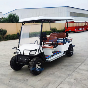 Carrito de golf eléctrico XCEGO con certificación CE, personalizado, con chasis de acero, 4 ruedas elevadas, homologado para circular por la calle, para turismo. - Product Image 2