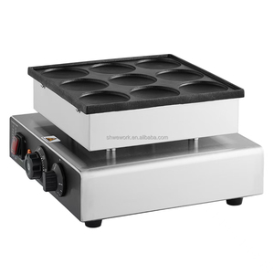 Machine à dorayaki commerciale WeWork, 9 pièces, machine à crêpes et à pancakes, machine à poffertjes, machine à gaufres, <span class=keywords><strong>mini</strong></span>-machine à pancakes hollandais - Product Image 3