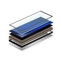 Collecteur solaire thermique à plaque plate D-DOS avec revêtement sélectif, panneau d'ingénierie pressurisé avec 100 cellules ° Température de fonctionnement maximale