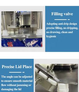 Máquina Automática de Llenado de Bolsas con Boquilla Rotatoria de Escritorio con Control PLC de 2 Cabezales para Leche, Jugo, Crema, Gel, Champú, Tapado de Alta Precisión - Product Image 5