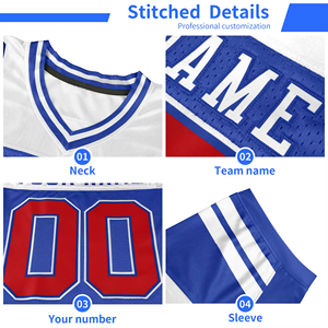 Toptan Retro amerikan futbolu spor üniforma özelleştirilmiş işlemeli isim numarası kısa baskılı teknikleri futbol kıyafetleri - Product Image 5