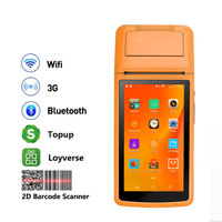 5 pouces portable android smart mini pos terminal wifi 4g nfc pris en charge android smart mini pos machine
