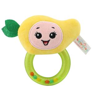 Venta al por mayor Plush Bell Molar Ring Toy para bebés 0-1 años Puzzle Fruit Delantal para 5-7 años - Product Image 5