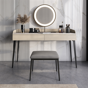 Bàn trang điểm phong cách Ý phong cách tối giản bàn trang điểm phòng ngủ với Gương trang điểm LED - Product Image 3