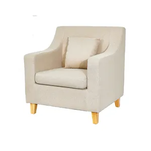 Modern Lounge Arm chair Wood Frame Single Sofa Chair For Living Room Furniture