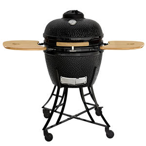 <span class=keywords><strong>Asador</strong></span> de Carbón Kamado Profesional de Cerámica de Lujo de 24 Pulgadas, Multifuncional para Cocinar al Aire Libre - Product Image 1
