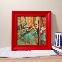 Peintures de paysages européens, fleurs, art mural vintage, cadre en bois, décoration murale de luxe pour mariage, toile, décoration intérieure