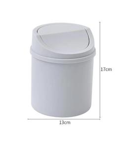 <span class=keywords><strong>Mini</strong></span> cubo de basura de escritorio, tubo pequeño con cubierta, cubo de basura para dormitorio, cubo de basura para limpiar el espacio de trabajo, caja de almacenamiento de cocina, cubo de basura de escritorio para el hogar - Product Image 1