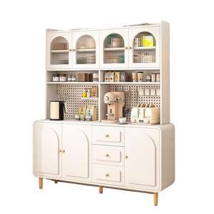 Aparador de Estilo Rústico en Color Crema, Mueble de Almacenamiento Multifuncional para Sala de Estar, Cocina, Comedor, Vinoteca - Product Image 5