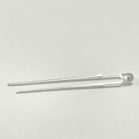 2.5mm couleur rouge 625nm 1300mcd lentille transparente 30deg tête ronde longues broches Dip 2.5mm LED pour lumière flottante de pêche