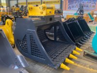 Bac de criblage vibrant Monde 50 mm à mailles fines pour excavatrices